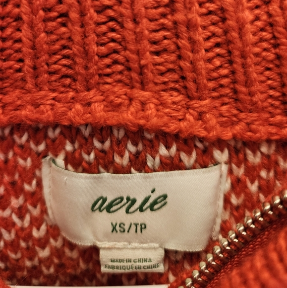 Aerie Reindeer Christmas Fair Isle Slouchy Festive Sweater - Picture 5 of 7